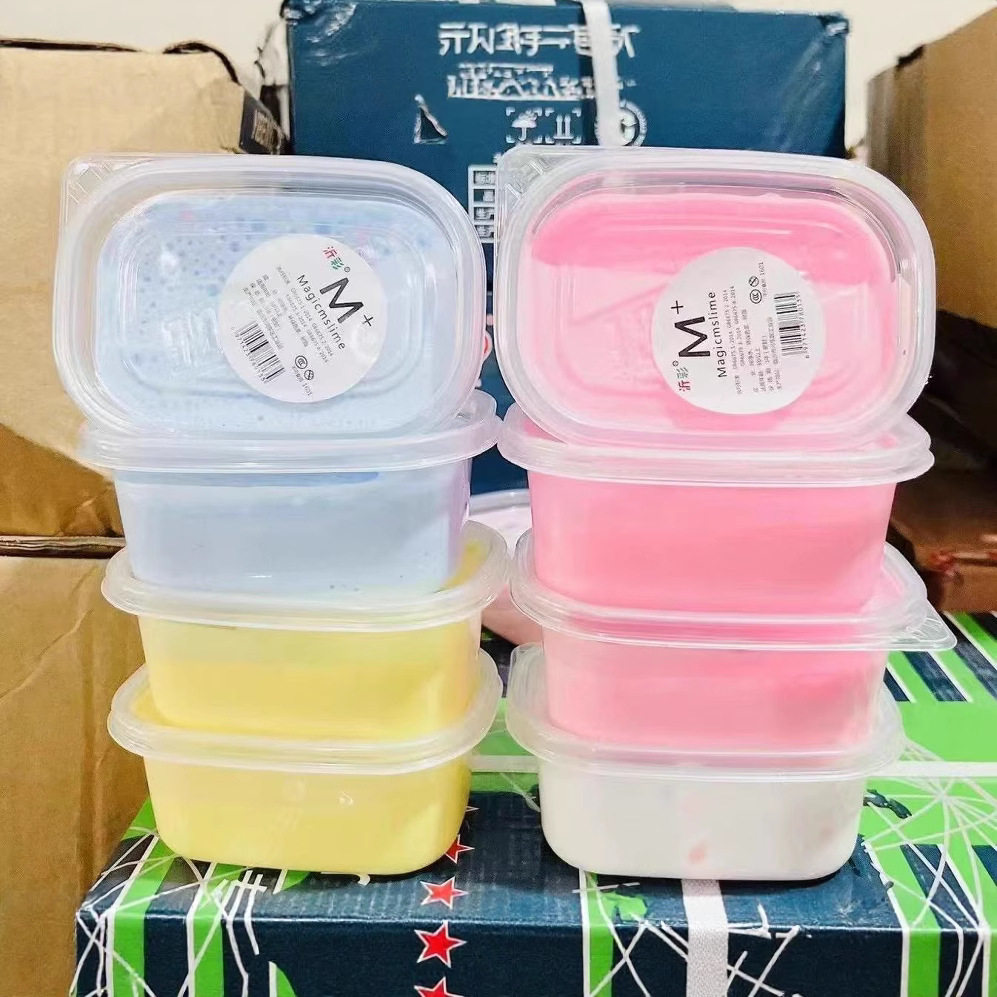 Nuevo barro rojo de arcilla ultra ligera mil seda barro slime hecho a mano diy macaron juguetes para niños goma de goma