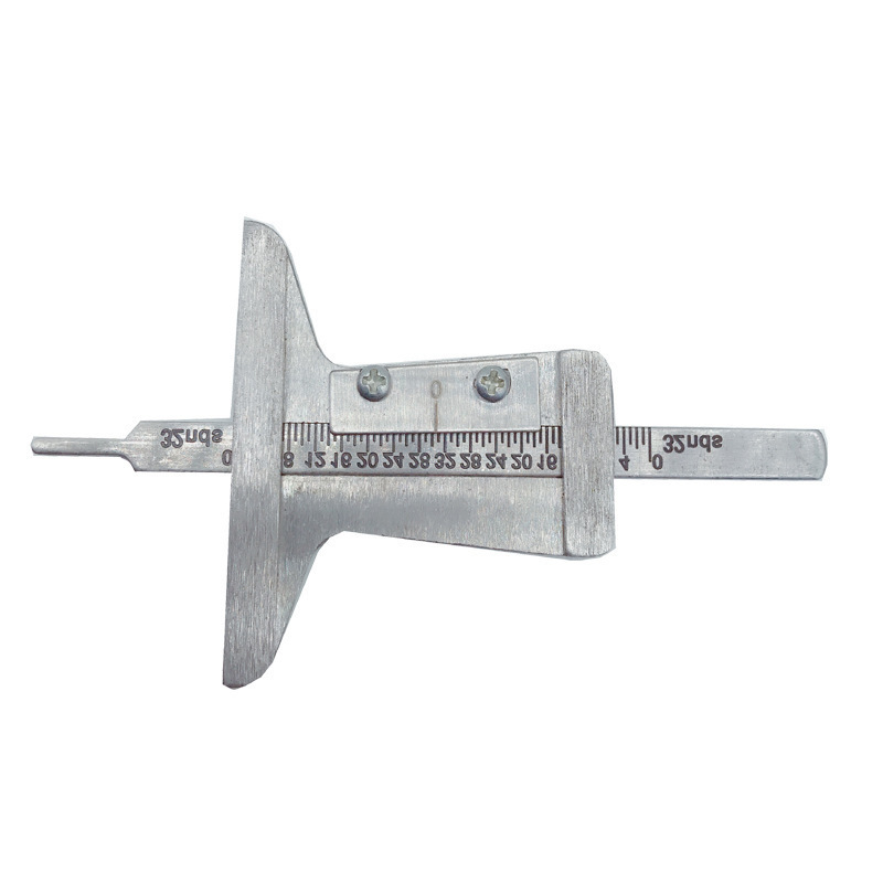 轮胎花纹检测尺0-25mm 轮胎花纹深度尺 不锈钢胎纹尺 胎纹仪