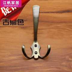 古銅掛歐式掛牆壁衣帽間門後黑色衣服衣櫃衣鈎勾掛鈎單個三鈎