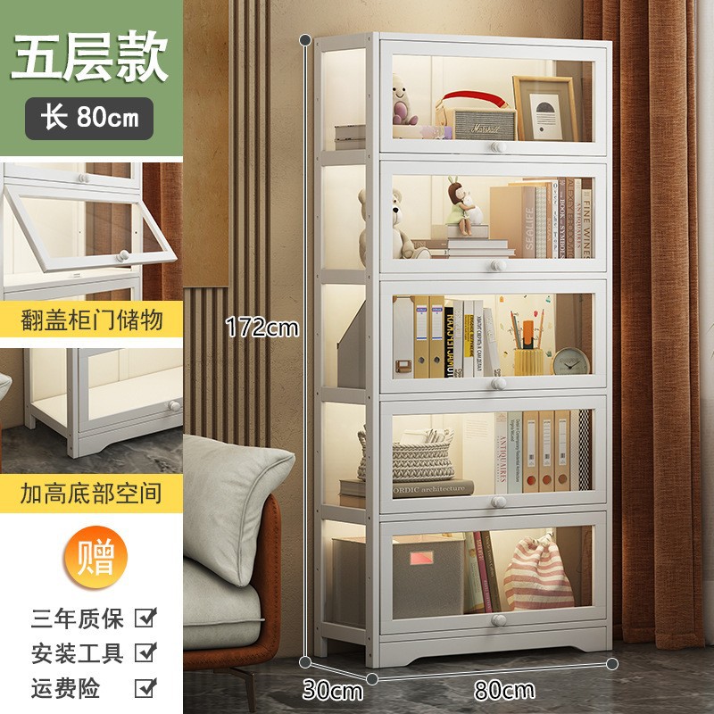 Estantería estante de almacenamiento de piso moderno minimalista hogar niños estudiante armario escritorio multi-capa simple mano gabinete