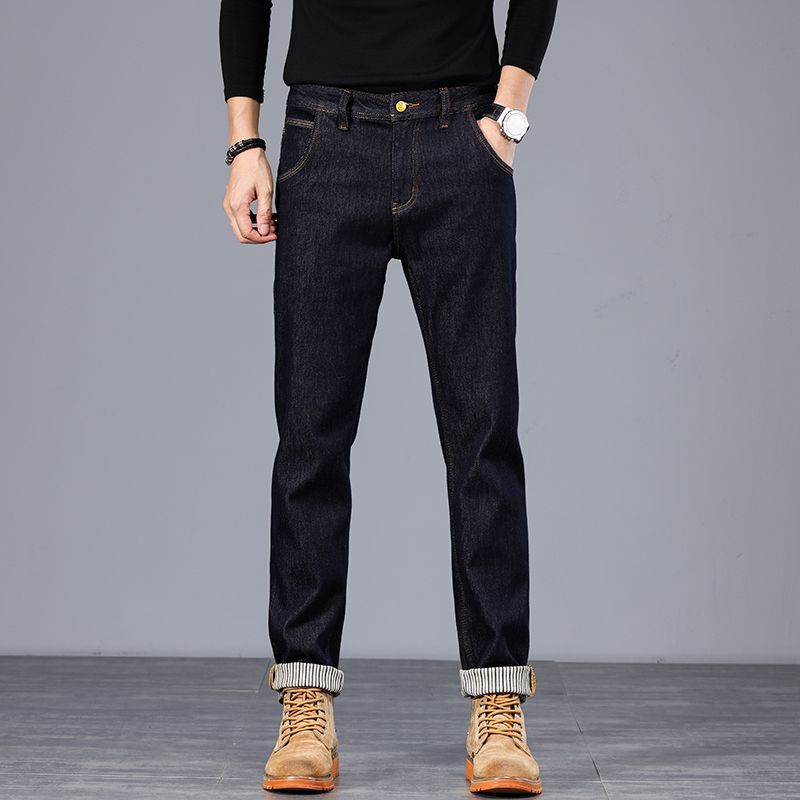 American-Style High-End Selvedge Denim Jeans in Original Denim Color for Men, 2026 Spring/Autumn Model, American Retro, Slim Fit, Versatile