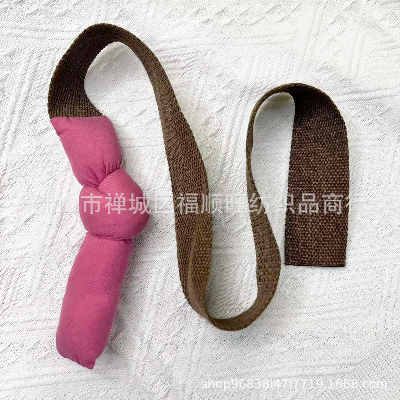 핑크 헤드 다크 브라운 ribbon-4cm