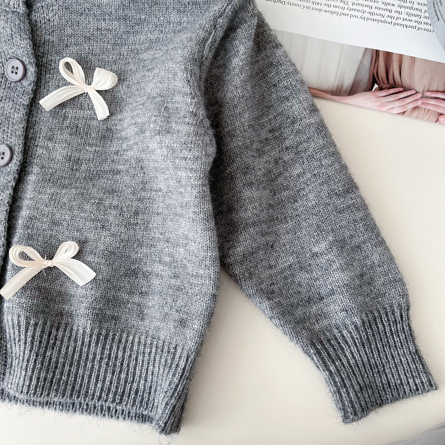 Mädchen Strickjacke Mit Tüllrock Set Für Den Herbst_voghion.com