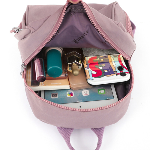 Ladies Double Strap Bag Factory Wholesale New Casual Trend Outdoor Travel Backpack College Students Plain Fashion School Bag