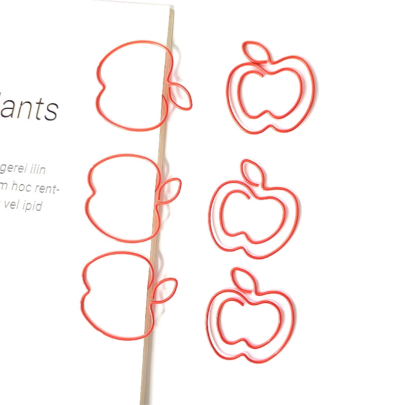 Новый красный яблочный скрепка фруктовый скрепка Хэллоуин скрепка скрепка скрепка производитель креативный скрепка