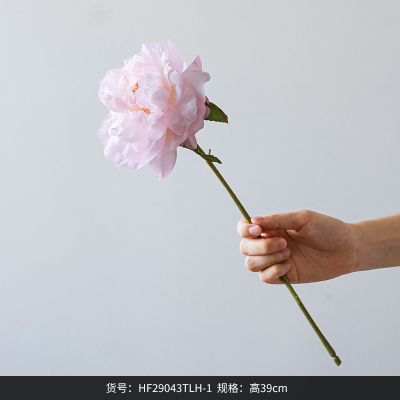 39CM 짧은 가지 봉황 모란 큰 꽃 6522 라이트 핑크 HF29043TLH-1