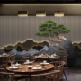 茶室立体餐厅3d壁纸