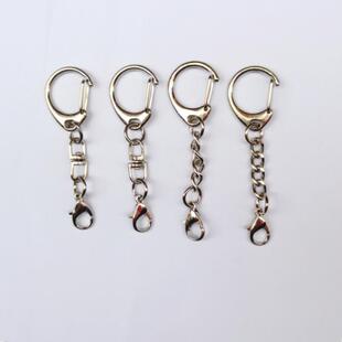 Diy Metal Small D Buckle Key Ring Chain Hanging Lobster Buckle Small PenDant Doll Jewelry HarDware Accessories with 8 WorDs