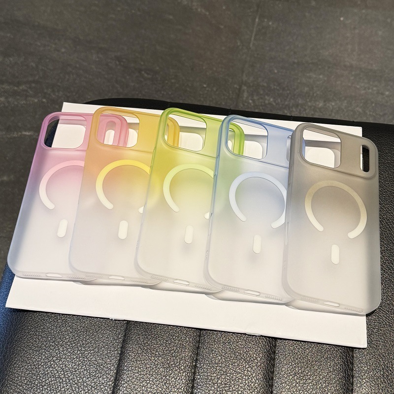 冰雾渐变磁吸适用iPhone17PROMAX磨砂手机壳苹果16高级感保护套15|undefined