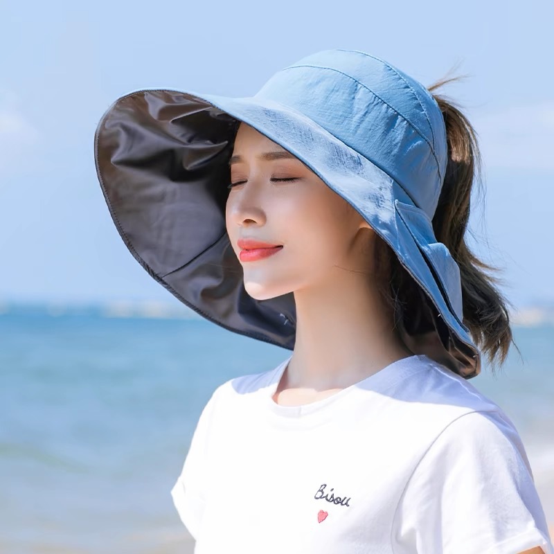 Sombrero de pescador de verano con protección solar y cinta decorativa – Venta al por mayor