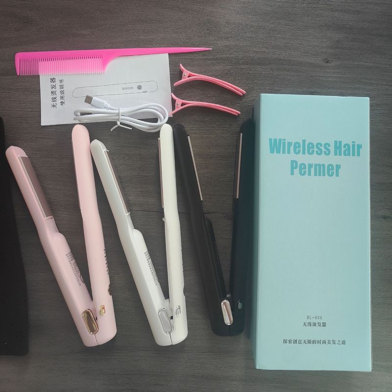 ストレートヘアアイロン、越境電気製品、工場直送、ワイヤレスストレートヘアアイロン、マイナスイオンストレートヘアアイロン、ストレート＆カール両用|undefined