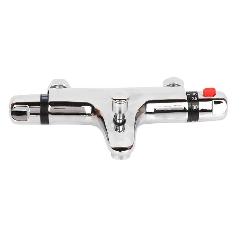 Factory supply thermostatic valve solar water heater concealed thermostatic valve shower mixing faucet all copper mixing valve