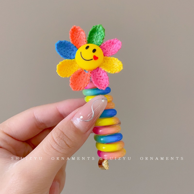 Línea telefónica con lazo, anillo para el cabello, tocado, nueva trenza de burbujas, cuerda para el cabello trenzada, alta elasticidad, sin dañar el cabello, cuerda para atar, banda de goma femenina