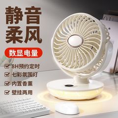 クロスボーダー新型デスクトップ小型扇風機usb静音アウトドアキャンプ学生事務室数顕香薫小型扇風機