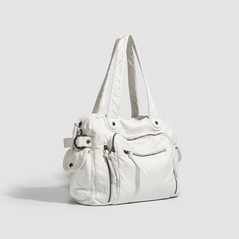 Borsa a spalla donna in morbida pelle stile retrò borsa a tracolla_voghion.com