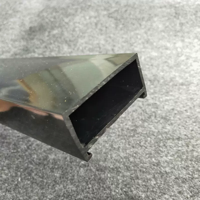 ABS塑料异型材黑色方形电池包装盒挤出塑胶异型材