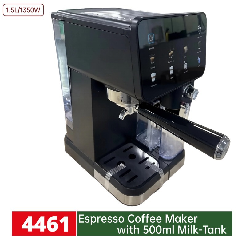 2025 Automatic Double Boiler Steam Milk Foam Espresso Machine Stainless Steel Italian Coffee Machine Wholesale