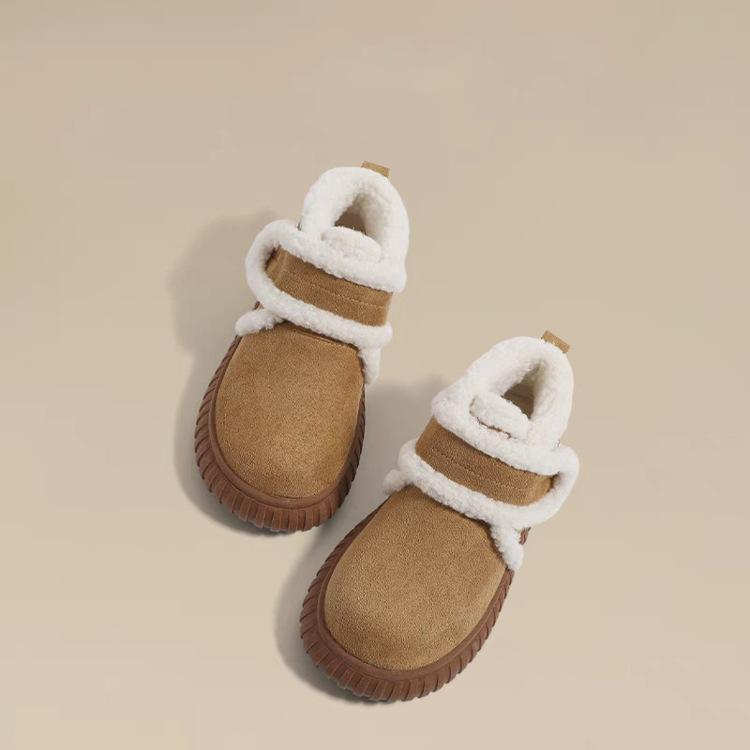 Stivali da neve autunnali e invernali nuovi, casual, semplici, comodi e con suola a blocco_voghion.com