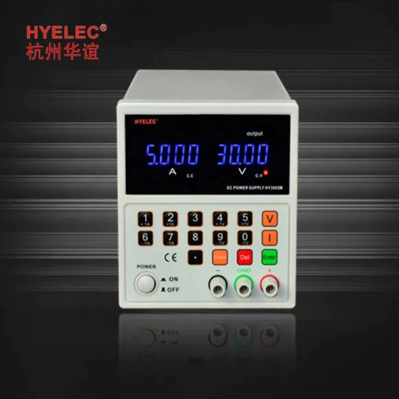 Huayi HYELEC питания Высокоточный регуляторный источник питания постоянного тока с ЧПУ HY3005MT Регулируемый 30V5A