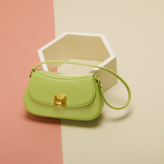 A stylish and minimalist French bag, one-piece dropshipping, 2024 new French-style commuting cross-body bag, versatile unidirectional shoulder bag for women.