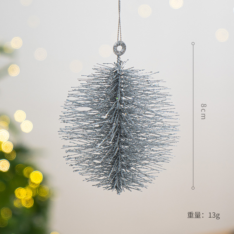 Colgante de Navidad decoración árbol de Navidad hecha a mano DIY decoración escena diseño pequeño regalo atmósfera colgante bola de Navidad