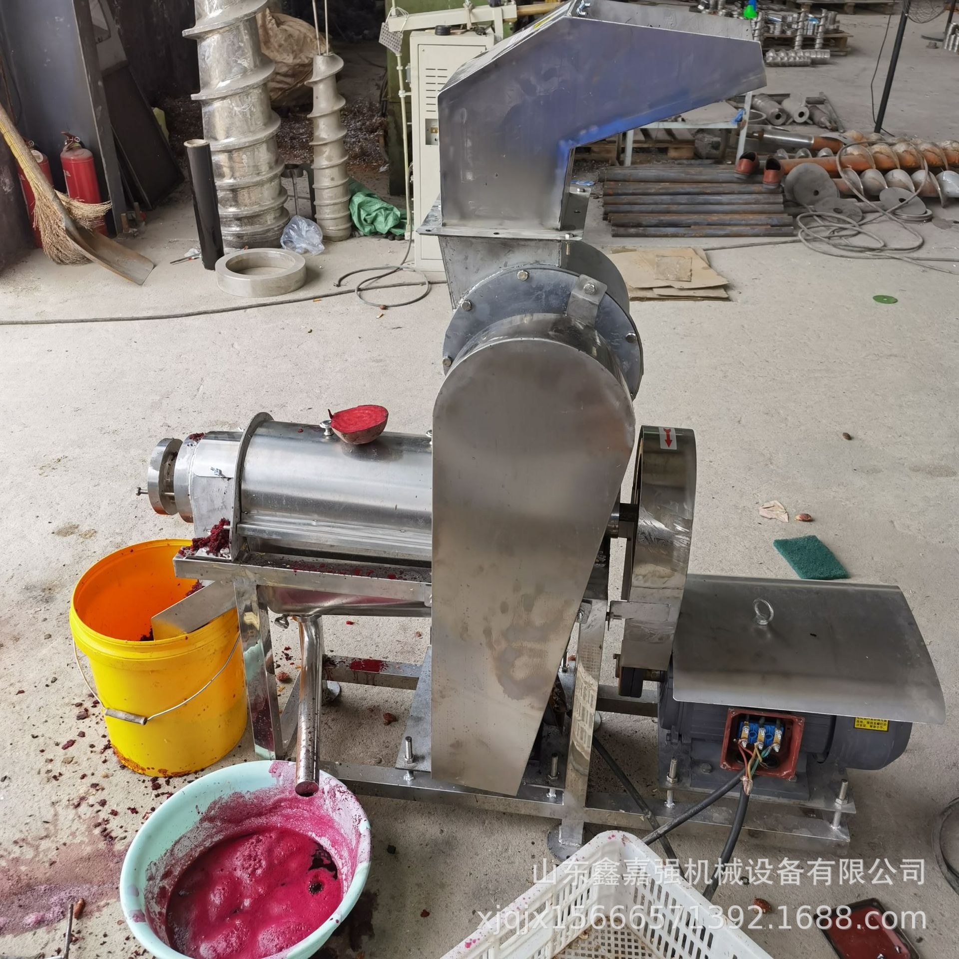怒江香橼榨汁机图片 枇杷山楂破碎榨汁机 不锈钢螺旋橄榄榨汁机