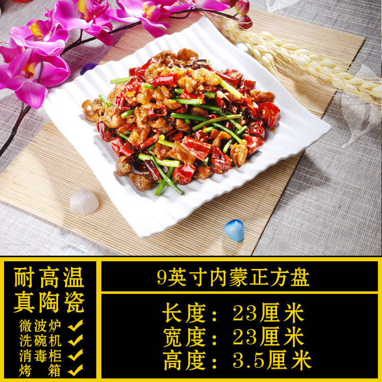 异形盘子菜盘商用家用不规则白色陶瓷餐盘酒店餐具饭店专用凉菜盘|undefined