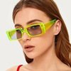 Square trend sunglasses, retro glasses solar-powered, 2021 collection, European style