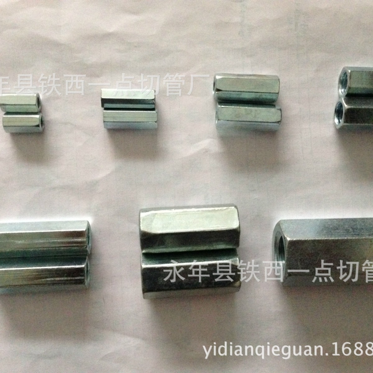 抗震丝杆接头母  加长六角螺母 吊杆链接螺丝帽  圆柱接头母M6 M8