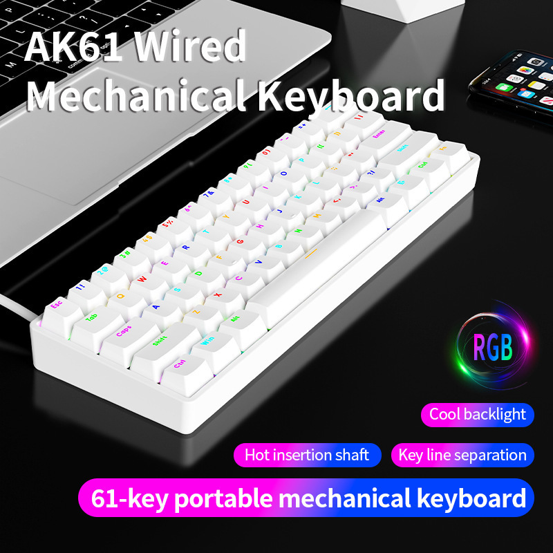 Dragon Guardian Ak61 Mechanical Keyboard Green Axis Red Desktop Laptop Wired Rgb Gaming Desktop Keyboard Dragon Guardian Ak61 Mechanical Keyboard Green Axis Red Desktop Laptop Wired Rgb Gaming Desktop Keyboard