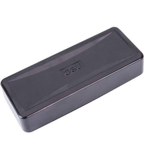 Deli 7834 whiteboard eraser blackboard eraser magnetic adsorbable glass plate plastic magnetic velvet cloth eraser office supplies