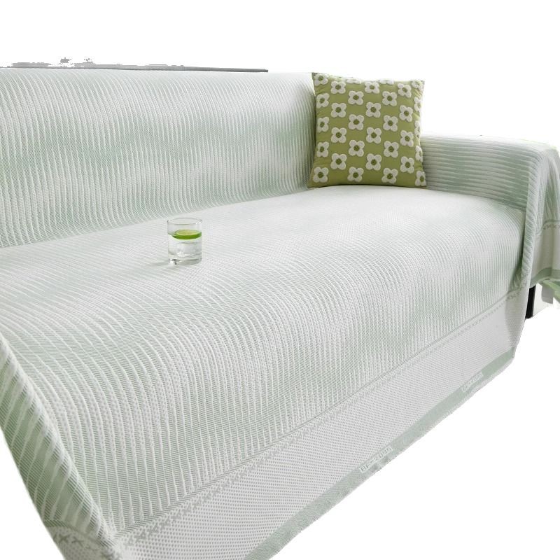 Cool seda seda seda sofá toalla de tela 2025 nuevo verano todo incluido sofá cubierta anti-cat arañaco estera sofá cojín