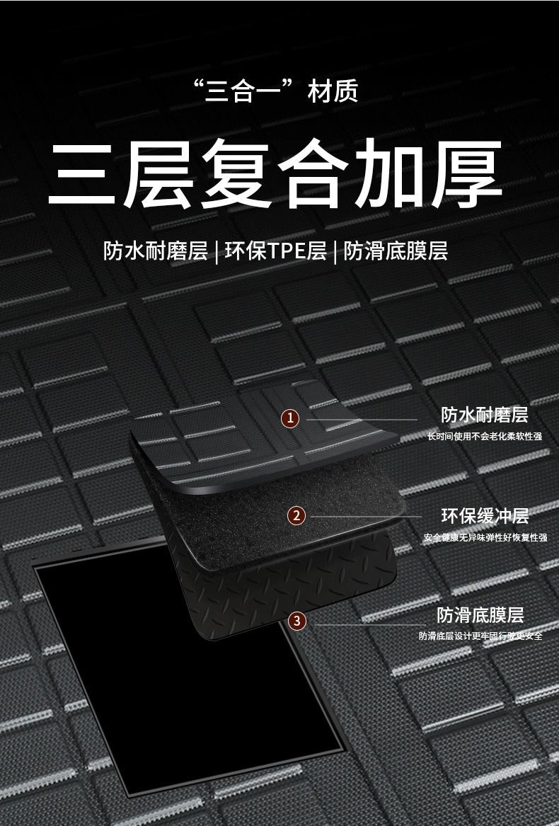 Applicable to Volkswagen Tuyue Xinrui Trunk Mat 2025 Surrounding TPE Trunk Mat 25 Automotive Interior