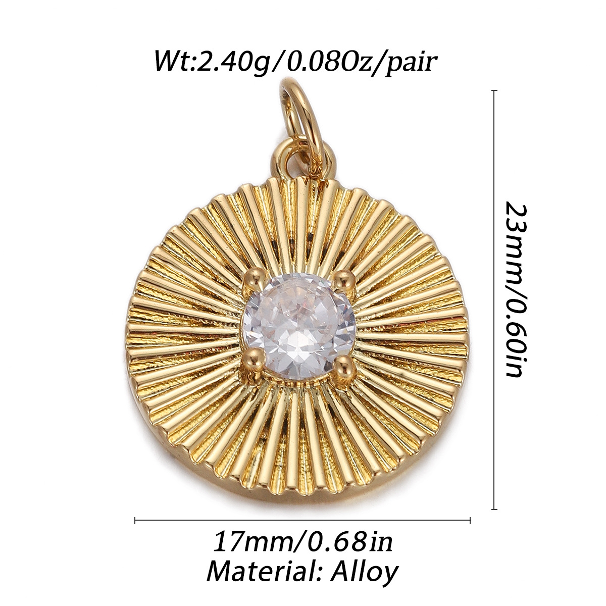 4g Weight Pendant Jewelry Making Type Gold Plated Plating Material Zircon Inlay Material 1 Piece Quantity Holiday Occasion Copper Material Donuts Pattern Women's Gender Enamel Design Simple Style Style 1 Piece Copper Zircon Gold Plated Donuts Pendant 6