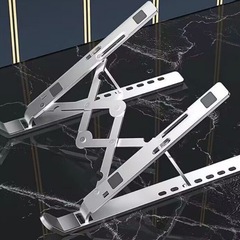 全金属製ラップトップスタンドデスクトップブラケットアルミニウム合金高さサポートフレーム折りたたみポータブル調整リフティング