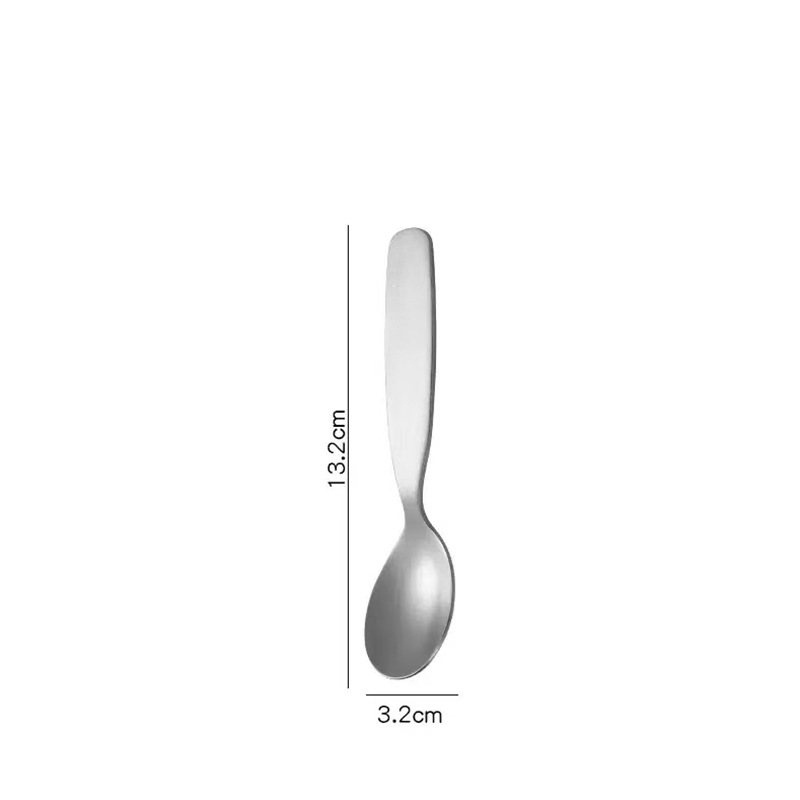 Grado de alimentos cucharas de comida caseras cucharas de estilo coreano mango largo guarnición de acero inoxidable 304 guarnición de guarnición de guarnición