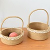 Japanese Lace lace Jute Storage basket desktop fruit snacks Dried flowers Storage baskets portable baking bread Tray