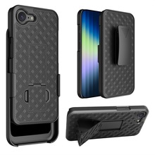 适用2025苹果16e手机壳隐形支架iphone15皮套旋转背夹滑套保护套