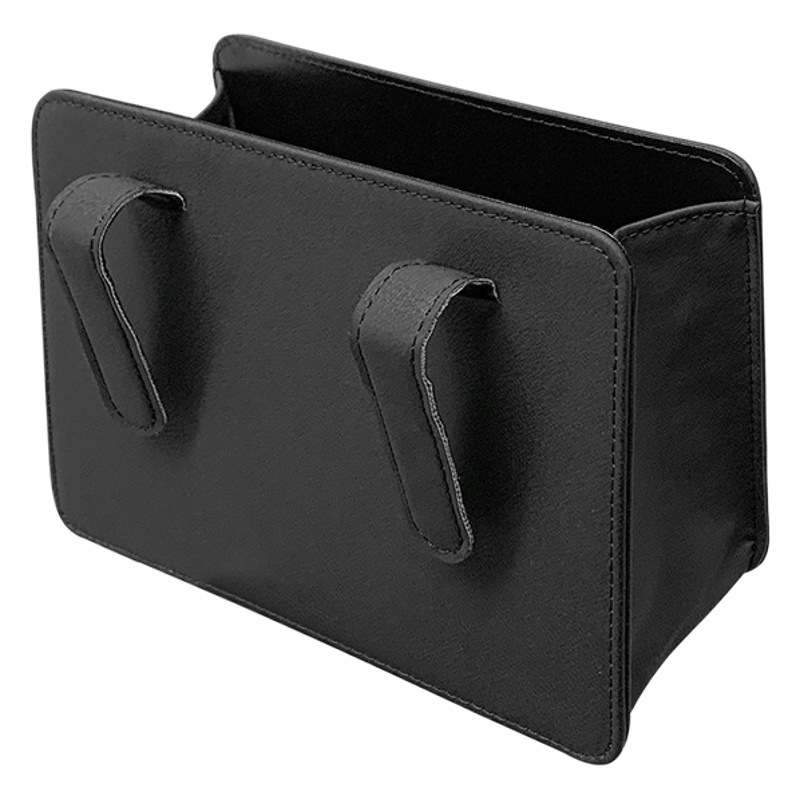 Coche bote de basura Caja de almacenamiento de la puerta Asiento plegable Bolsa de almacenamiento montada en la parte posterior Caja de almacenamiento Suministros para el interior del coche