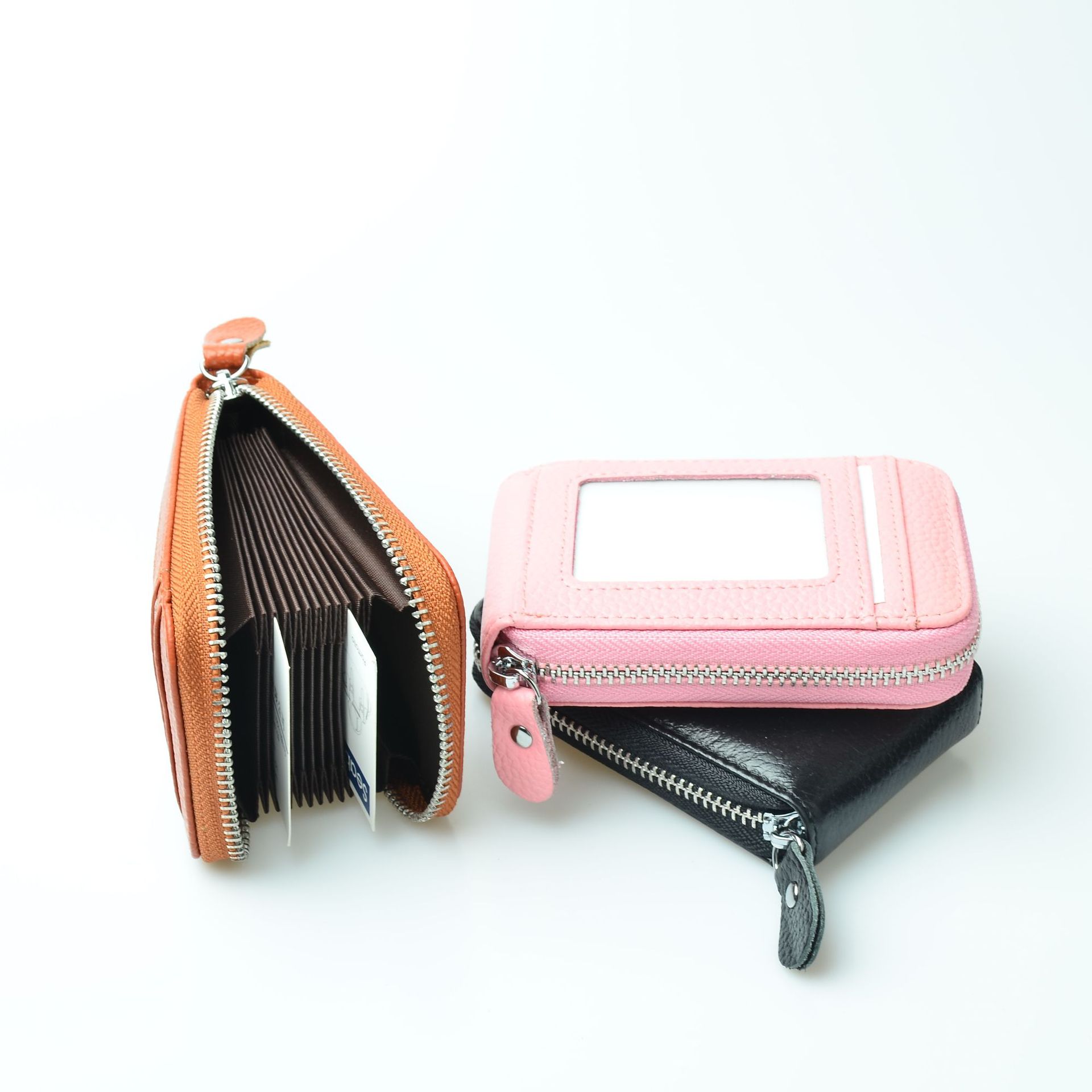 新款多卡位钱包中性竖款风琴卡包套信用卡夹男女式卡套名片包