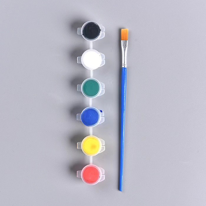 6가지 색상 3ml 페인트 스트립 + 펜 1개