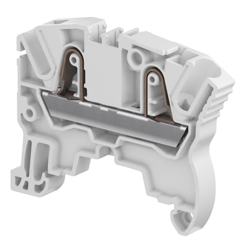 TE直插式弹簧接线端子 ZK4 双导线 额定电流30A  最小起订量50个