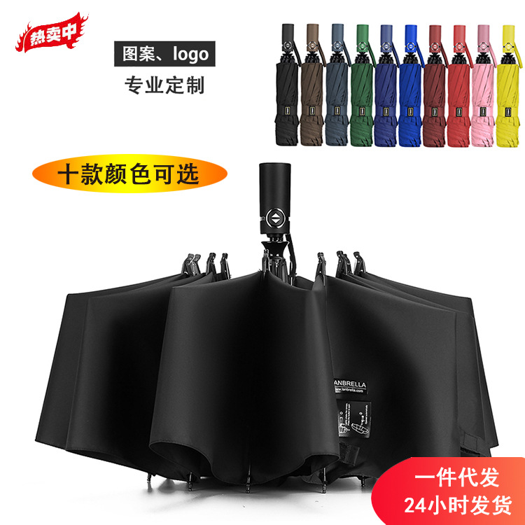 雨伞定制logo 出口原单雨伞 樱花林车用柴油去防风保护伞一件代发