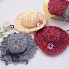 中粗轻体冰丝线团空心线手工编织帽子线春夏季钩针坐垫毛线精纺