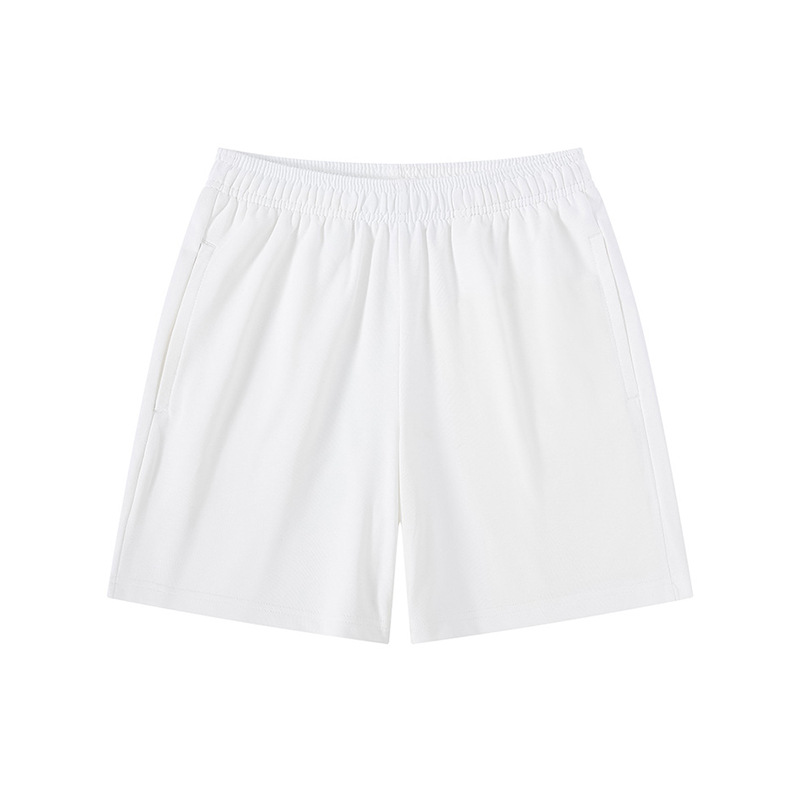 Pantalones deportivos americanos de cinco puntos de color caramelo de felpa, pantalones cortos de hombre sueltos casuales de moda, personalización de ropa exterior de verano de algodón puro