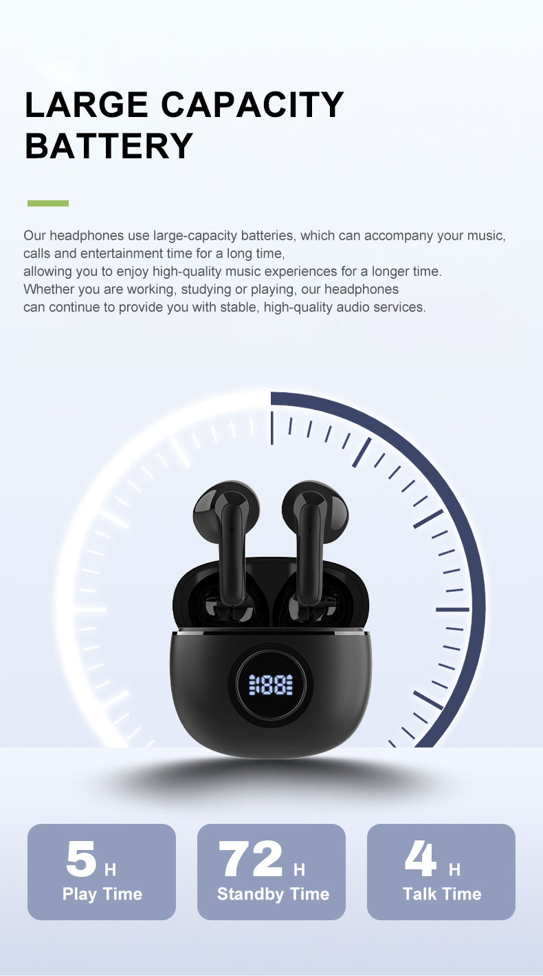 S62 Bluetooth 5.3 In-ear Kopfhörer Mit Geräuschunterdrückung Sport_voghion.com