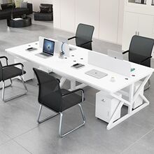 职员办公桌椅组合办公室电脑桌简约现代四六人位屏风办公桌员工位