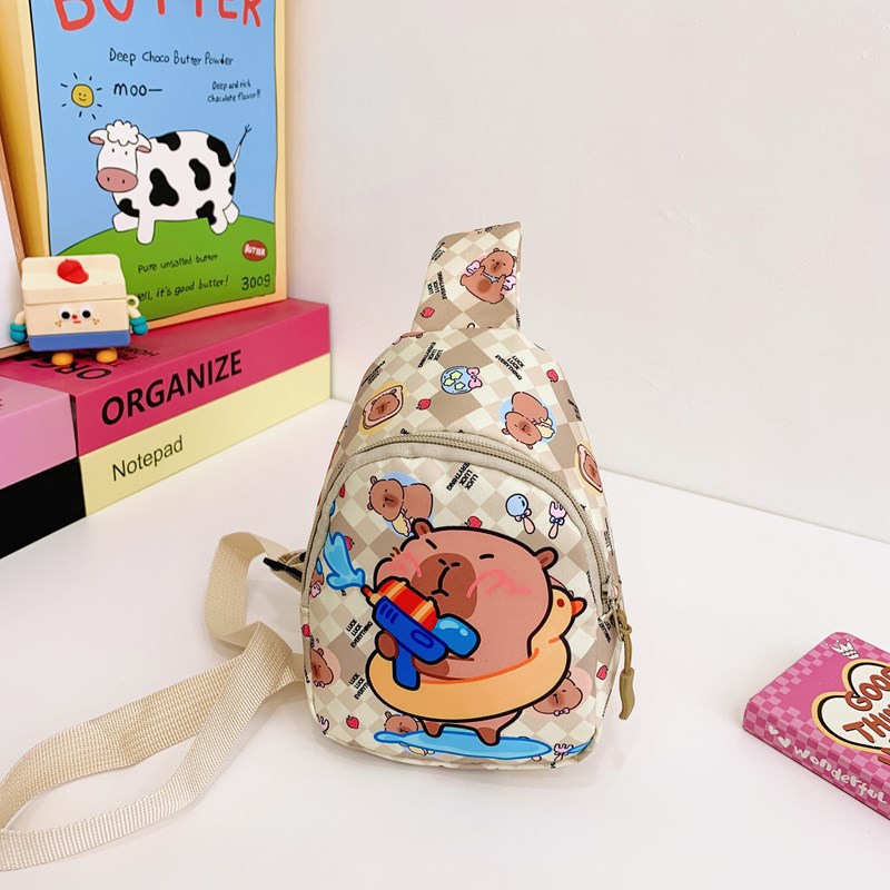Carpibala bolso de pecho para niños 2025 nuevo caricatura lindas niñas mochila bolso de bebé de estilo extranjero niño mochila