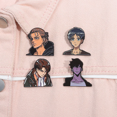 日漫周邊二次元卡通人物造型高檔百搭胸針個性動漫男孩趣味徽章