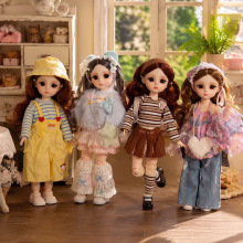 梦幻芭30厘米12寸6分换装洋娃娃百搭礼盒套装洋装单个玩具娃娃衣